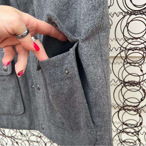 Cripple Creek Gray Wool Melton Vest With Concealed Carry Pocket Western Vest - Picture 6 of 7